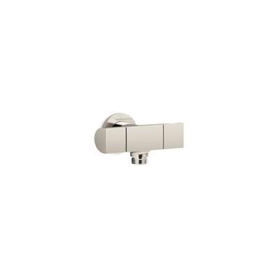 Exhale Wall-mount handshower holder with supply elbow and volume control