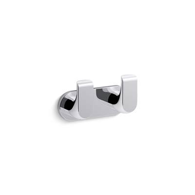 Avid Double robe hook by Kohler