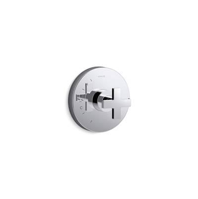 Composed Rite-Temp valve trim with cross handle by Kohler