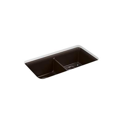 Cairn 33-1/2'' undermount double-bowl kitchen sink by Kohler