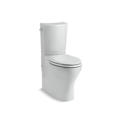Kohler Persuade Curv Two-piece Elongated Toilet with Skirted Trapway, Dual-flush - Ice Grey