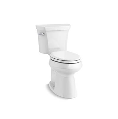 Highline Two-piece elongated toilet with concealed trapway, 1.28 gpf - White by Kohler