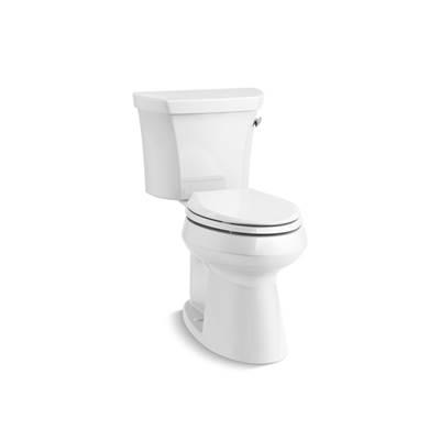 Highline Two-piece elongated toilet with concealed trapway, 1.28 gpf - White by Kohler
