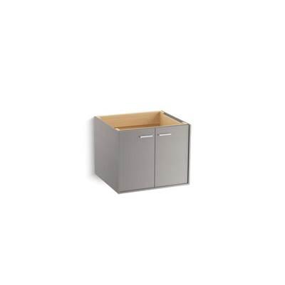 Jute 24'' wall-hung bathroom vanity cabinet with 2 doors - Mohair Grey by Kohler