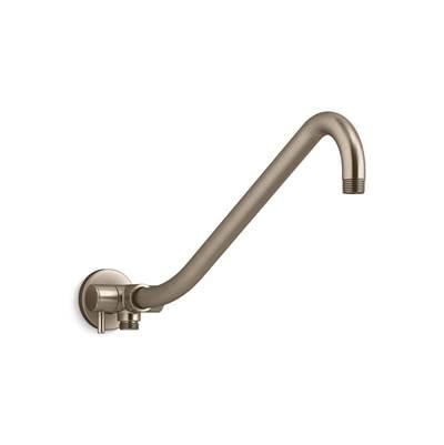 Gooseneck Rainhead arm with 2-way diverter - Vibrant Brushed Bronze by Kohler