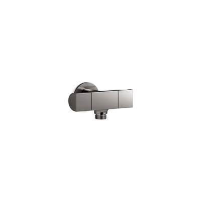 Exhale Wall-mount handshower holder with supply elbow and volume control
