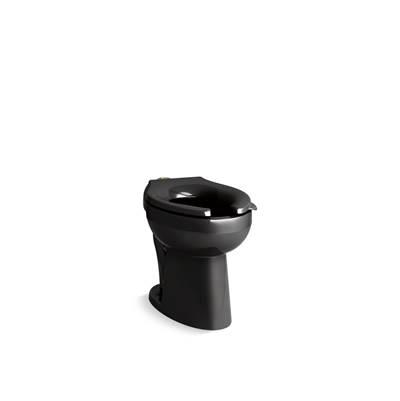 Kohler Highcliff Ultra Flushometer Bowl | 1.0-1.6 GPF | Elongated | Bedpan Lugs - Black by Kohler