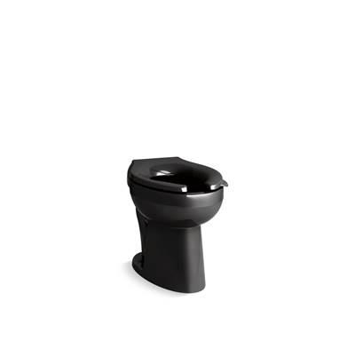 Kohler Highcliff Ultra Flushometer Bowl | 1.28-1.6 GPF | Elongated | Rear Spud - Black by Kohler