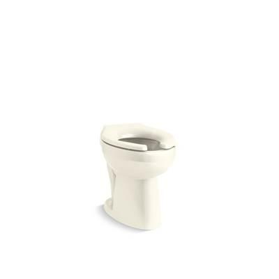 HighcliffE Ultra Floor-mount rear spud flushometer bowl - Biscuit