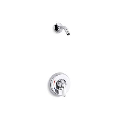 Coralais shower valve trim with lever handle and red/blue indexing, less showerhead, project pack by Kohler