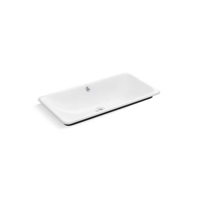 Kohler Iron Plains 30'' Rectangular Drop-in/undermount/vessel Bathroom Sink with Iron Black...