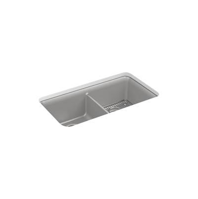 Cairn 33-1/2'' undermount double-bowl kitchen sink by Kohler
