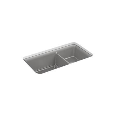 Cairn 33-1/2'' undermount double-bowl kitchen sink by Kohler