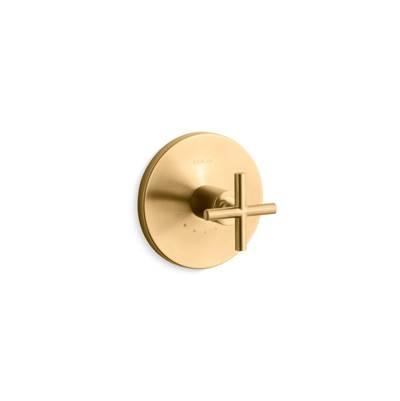 Kohler Purist Mastershower Temperature Control Valve Trim with Cross Handle - Vibrant Brushed... by Kohler