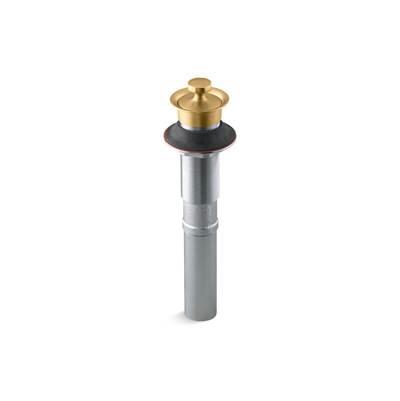 Bathroom sink drain with non-removable metal stopper and without overflow by Kohler