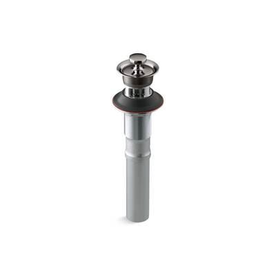 Bathroom sink drain with overflow and non-removable metal stopper by Kohler