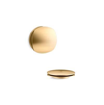 Kohler Purefloe Rotary-turn Bath Drain Trim - Vibrant Brushed Moderne Brass by Kohler