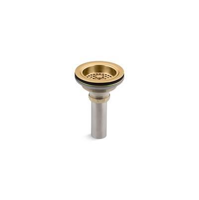 Duostrainer Sink drain and strainer with tailpiece - Vibrant Brushed Moderne Brass by Kohler