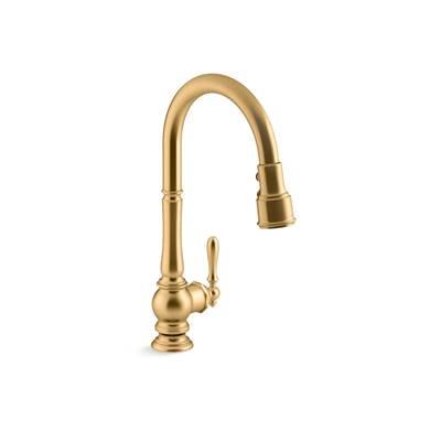 Artifacts Pull-down kitchen sink faucet with three-function sprayhead by Kohler