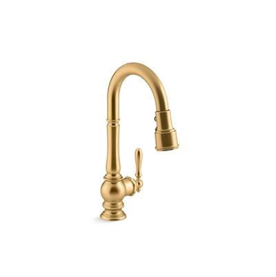 Artifacts Pull-down kitchen sink faucet with three-function sprayhead by Kohler