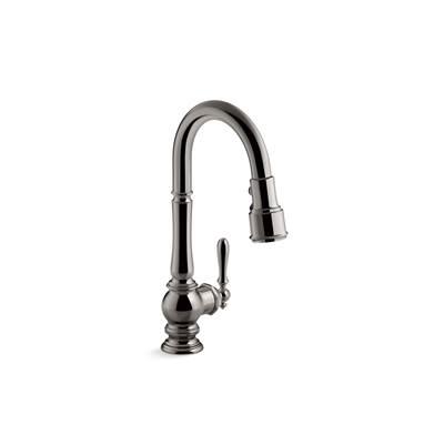Artifacts Pull-down kitchen sink faucet with three-function sprayhead by Kohler