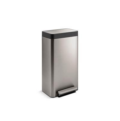 8-gallon loft stainless steel step trash can