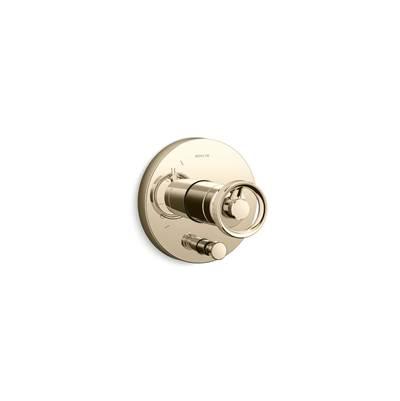Components Rite-Temp valve trim with Industrial handle and diverter by Kohler