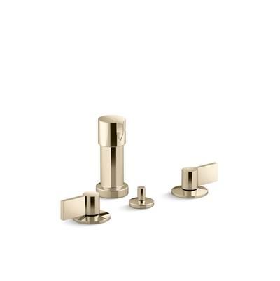 Components Widespread bidet faucet with Lever handles by Kohler