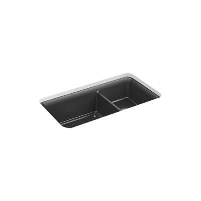 Cairn 33-1/2'' undermount double-bowl kitchen sink by Kohler