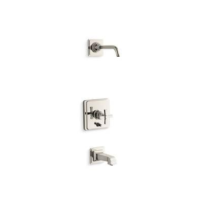 Kohler Pinstripe Pure Rite-temp Bath and Shower Trim Kit with Push-button Diverter and Cross... by Kohler