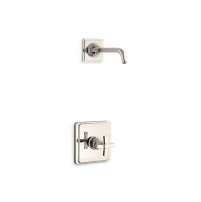 Kohler Pinstripe Pure Rite-temp Shower Trim Kit with Cross Handle, Without Showerhead - Vibrant... by Kohler