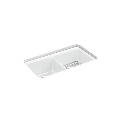 Cairn 33-1/2'' undermount double-bowl kitchen sink by Kohler