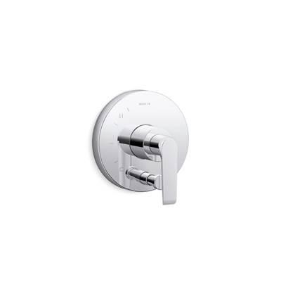 Avid Rite-Temp valve trim with push-button diverter by Kohler