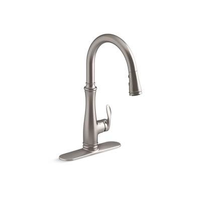 Bellera Touchless pull-down kitchen sink faucet with three-function sprayhead