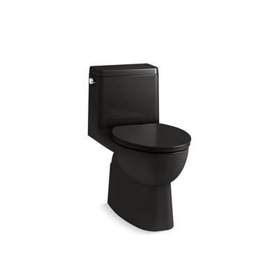 Reach One-piece compact elongated toilet with skirted trapway, 1.28 gpf