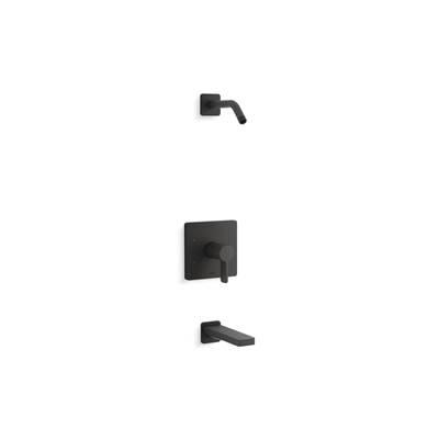 Kohler Parallel Rite-temp Bath and Shower Trim Kit, Without Showerhead - Matte Black by Kohler