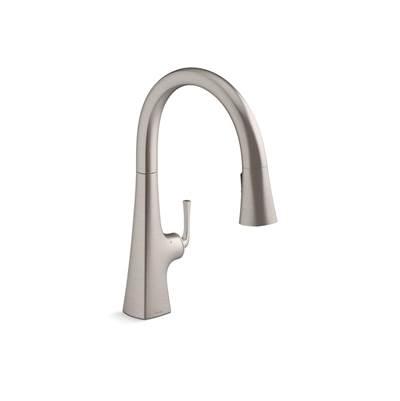 Graze Touchless pull-down kitchen sink faucet with KOHLER KonnectE and three-function sprayhead