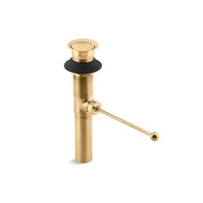 Kohler Premier Pop-up Drain, Exposed, Without Overflow - Vibrant Brushed Moderne Brass by Kohler
