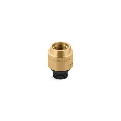 Kohler Personae Vacuum Breaker, 1/2'' X 1/2'' - Vibrant Brushed Moderne Brass