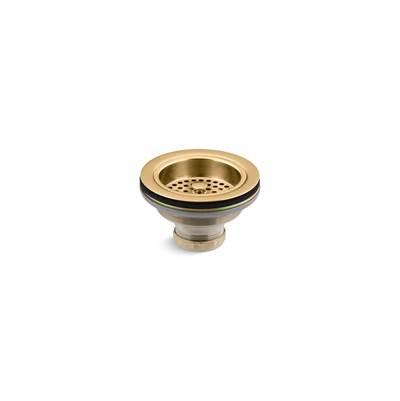 Duostrainer Sink drain and strainer basket, less tailpiece - Vibrant Brushed Moderne Brass by Kohler