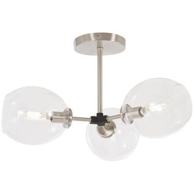 3 Light Semi Flush