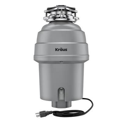 WasteGuardE High-Speed 1 HP Continuous Feed Ultra-Quiet Motor Garbage Disposal with Power Cord and Flange Included and Universal Mount