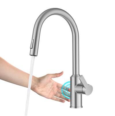 OlettoE Touchless Sensor Pull-Down Single Handle Kitchen Faucet in Spot-Free Stainless Steel