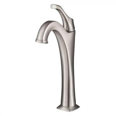 ArloE Spot-Free all-Brite Brushed Nickel Single Handle Vessel Bathroom Faucet with Pop Up Drain (2-Pack) by Kraus