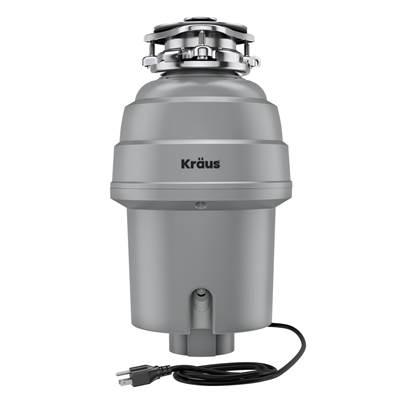 WasteGuard High-Speed 3/4 HP Continuous Feed Ultra-Quiet Motor Garbage Disposal with Power Cord and Flange Included and Universal Mount