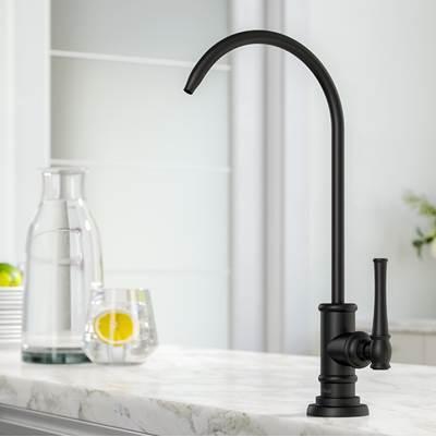 AllynE 100% Lead-Free Kitchen Water Filter Faucet in Matte Black