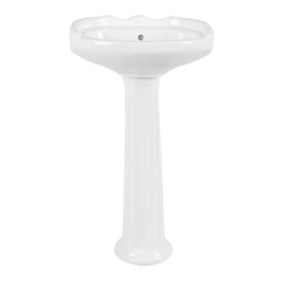 20 Inch Pedestal Sink - 4 Inch by Maidstone