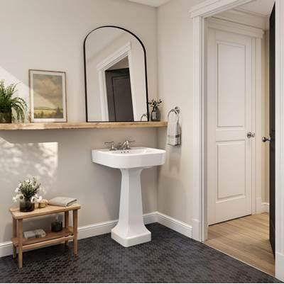 26 Inch Pedestal Bathroom Sink by Maidstone