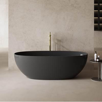 67 Inch Carbon Fiber Freestanding Tub
