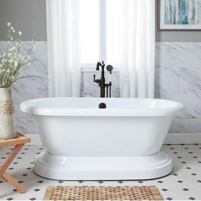 Claridge Acrylic Double Ended Pedestal Tub